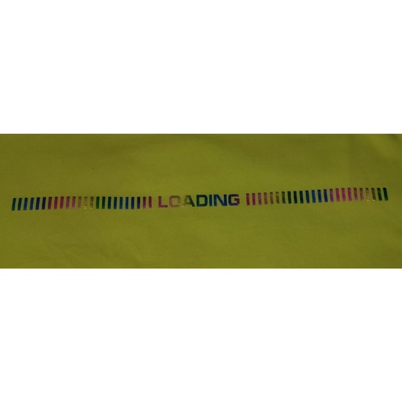 Men's Forever 21 PlayStation Loading T-Shirt  Metalic Rainbow Japanese Font - Picture 9 of 9